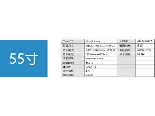 超窄邊框（3.5毫米邊框到邊框) 